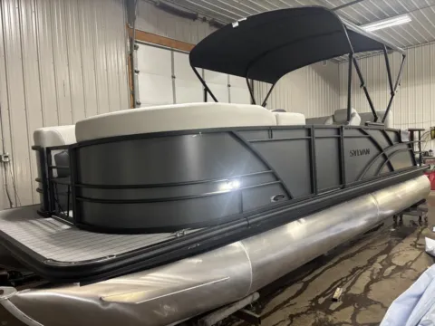 Another view of 2026 SYLVAN MIRAGE 822 CLZ DH 115HP BUNK TRAILER for sale in Detroit Lakes, MN at McLaughlin's RV & Marine - Detroit Lakes