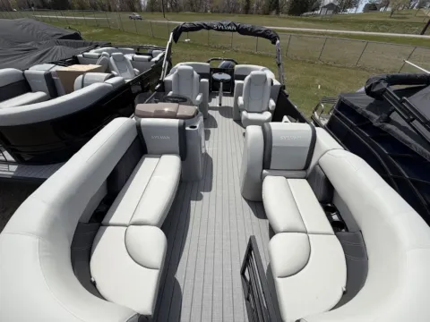 Black 2026 SYLVAN MIRAGE 822 LZ 115HP BUNK TRAILER for sale in Detroit Lakes, MN