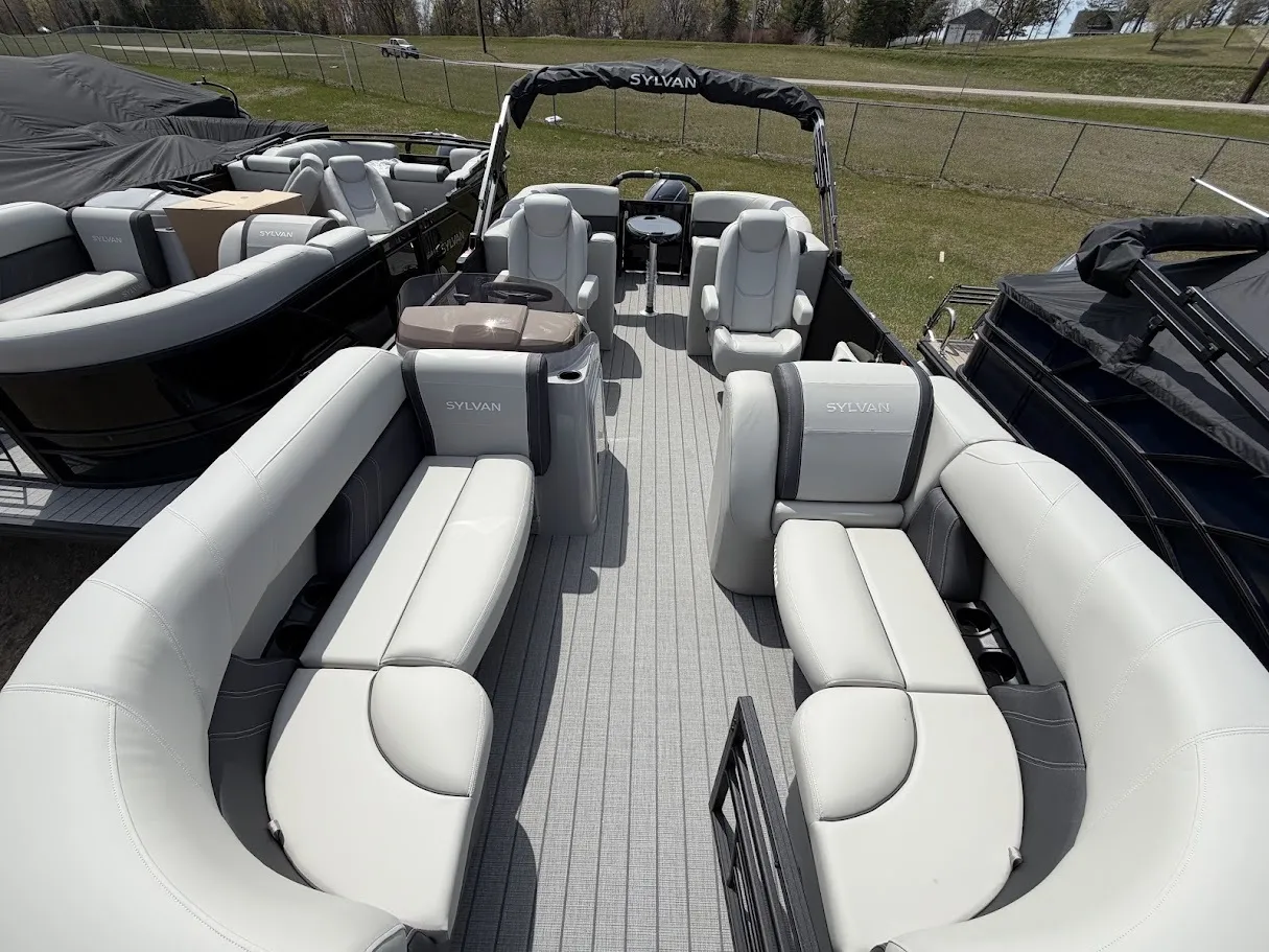 Black 2026 SYLVAN MIRAGE 822 LZ 115HP BUNK TRAILER for sale in Detroit Lakes, MN