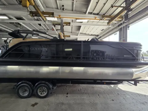More photos of 2026 GODFREY MONACO 235 SBC TRIPLE 200HP BUNK TRAILER at McLaughlin's RV and Marine - Fargo, ND