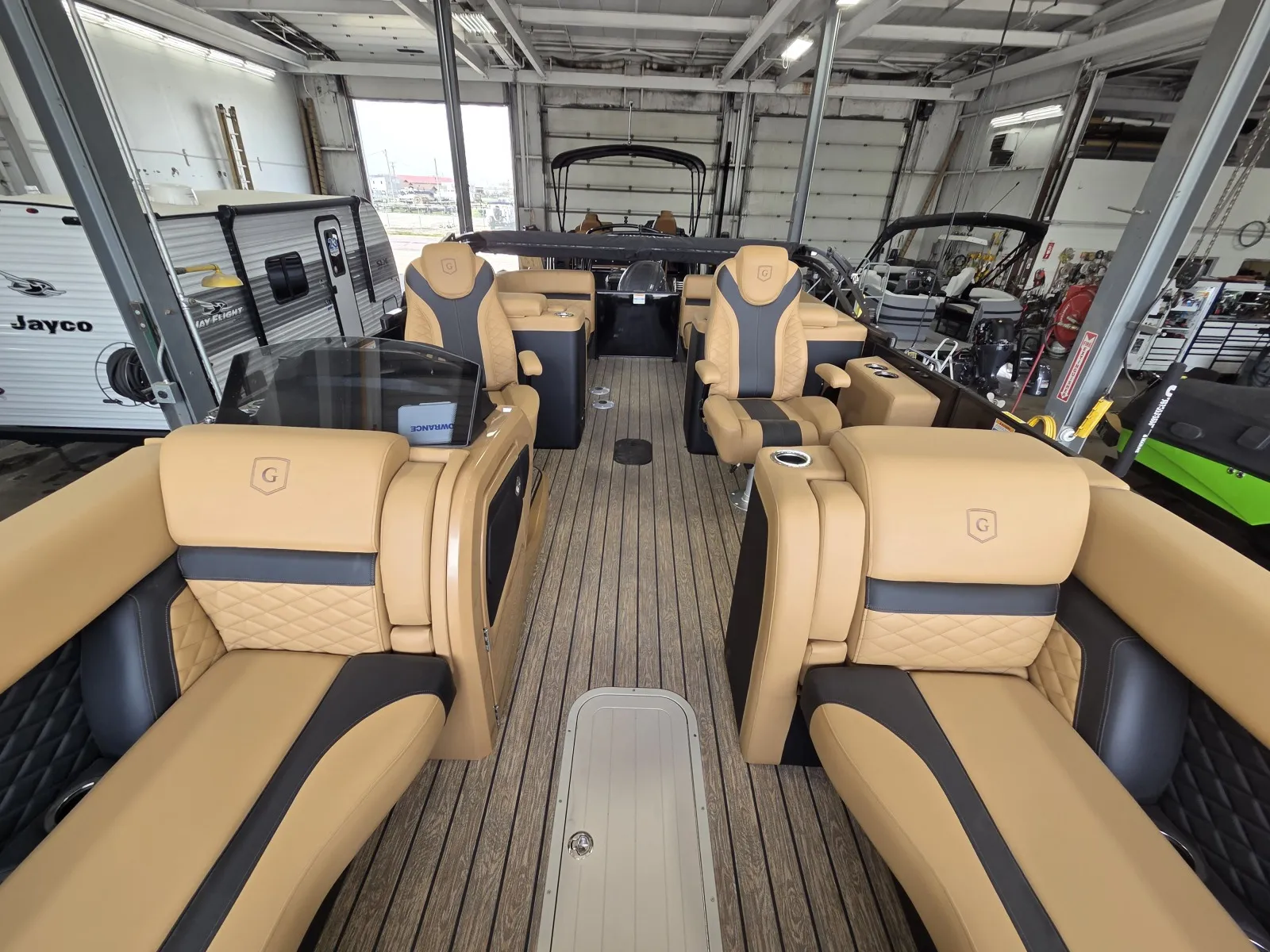 Black 2026 GODFREY MONACO 235 SBC TRIPLE 200HP BUNK TRAILER for sale in Fargo, ND