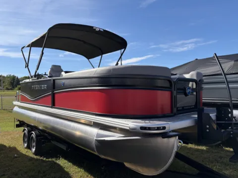 Black 2027 PREMIER SUNSCAPE 220 RF 115HP BUNK TRAILER for sale in Detroit Lakes, MN
