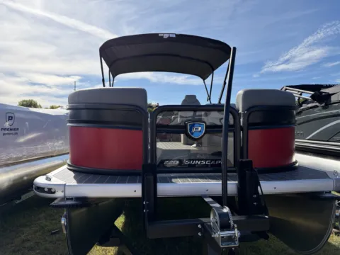 Photos of 2027 PREMIER SUNSCAPE 220 RF 115HP BUNK TRAILER for sale in Detroit Lakes, MN at McLaughlin's RV & Marine - Detroit Lakes