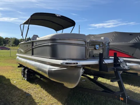 Gray 2027 PREMIER SUNSCAPE 220 RF PTX TRIPLE 115HP BUNK TRAILER for sale in Detroit Lakes, MN