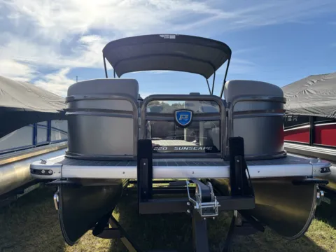 Photos of 2027 PREMIER SUNSCAPE 220 RF PTX TRIPLE 115HP BUNK TRAILER for sale in Detroit Lakes, MN at McLaughlin's RV & Marine - Detroit Lakes