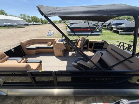 More photos of 2026 GODFREY XPERIENCE 2286 SFLX 115HP BUNK TRAILER at McLaughlin's RV & Marine - Detroit Lakes, MN