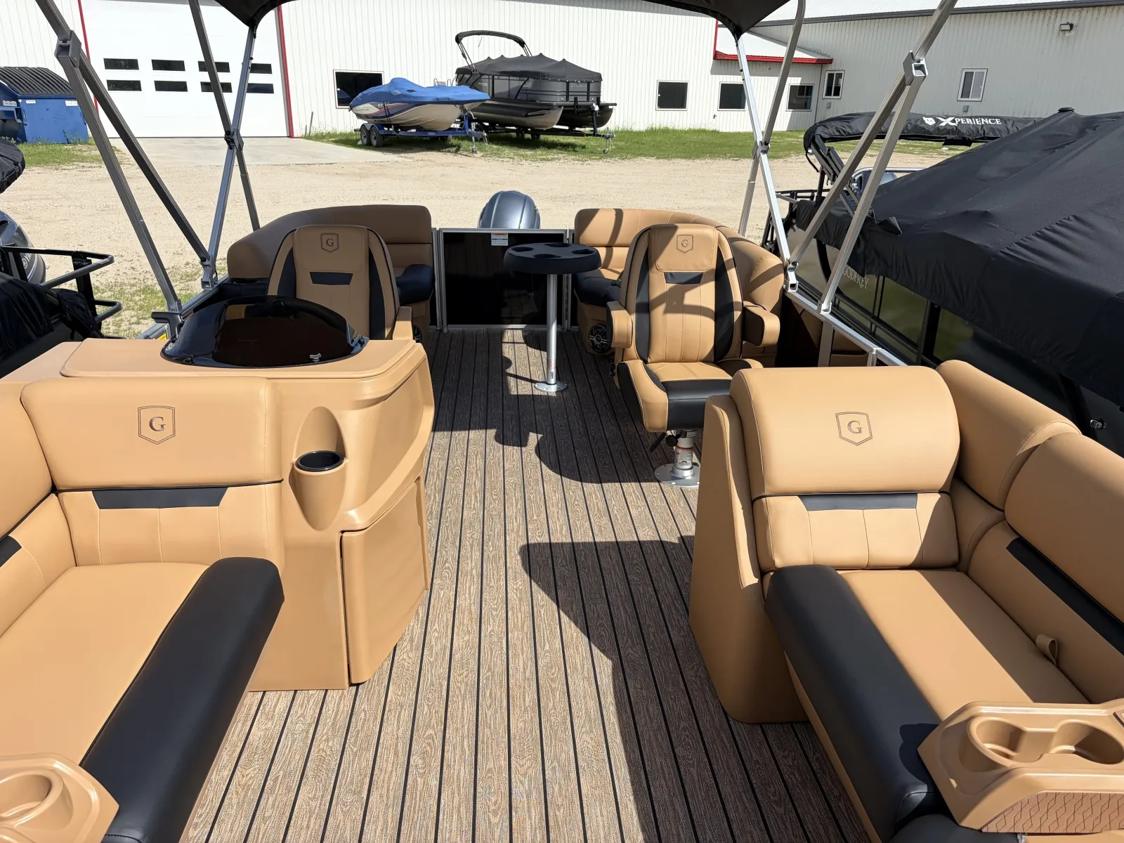 Photos of 2026 GODFREY XPERIENCE 2286 SBX 115HP BUNK TRAILER for sale in Detroit Lakes, MN at McLaughlin's RV & Marine - Detroit Lakes