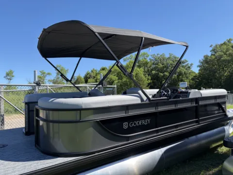 Photos of 2027 GODFREY XPERIENCE 2286 SBX 115HP BUNK TRAILER for sale in Detroit Lakes, MN at McLaughlin's RV & Marine - Detroit Lakes