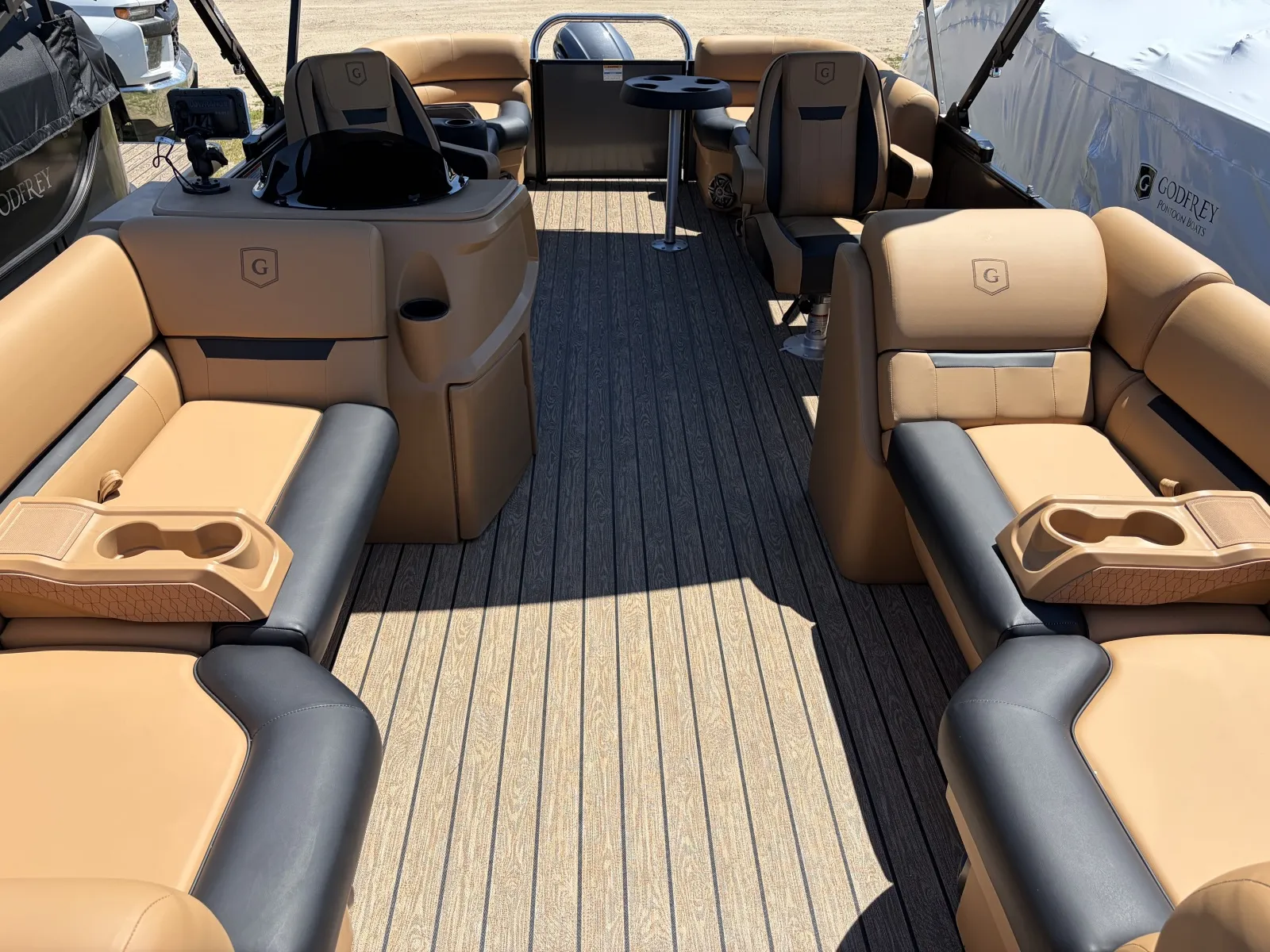 Photos of 2027 GODFREY XPERIENCE 2286 SBX 115HP BUNK TRAILER for sale in Detroit Lakes, MN at McLaughlin's RV & Marine - Detroit Lakes