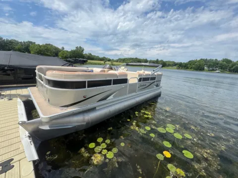 Photos of 2012 GODFREY SWEETWATER 2286 CRUISE 70HP LEGS TRAILER for sale in Detroit Lakes, MN at McLaughlin's RV & Marine - Detroit Lakes