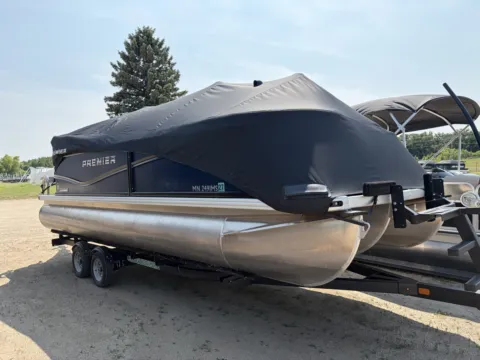 Photos of 2025 PREMIER SUNSCAPE 220 RF PTX TRIPLE 200HP LEGS BUNK TRAILER for sale in Detroit Lakes, MN at McLaughlin's RV & Marine - Detroit Lakes