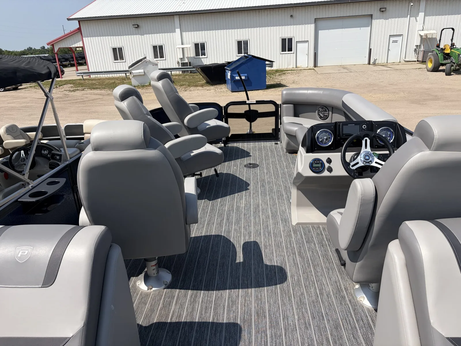 Blue 2025 PREMIER SUNSCAPE 220 RF PTX TRIPLE 200HP LEGS BUNK TRAILER for sale in Detroit Lakes, MN