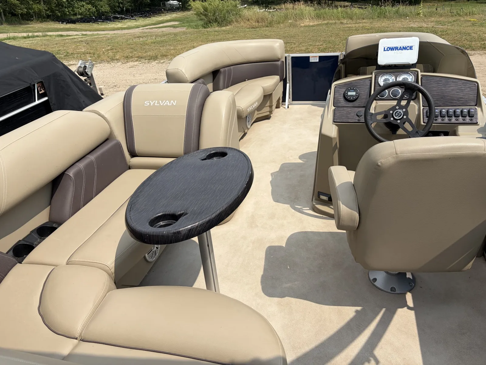 Photos of 2022 SYLVAN MIRAGE 820 CRUISE 40HP BUNK TRAILER for sale in Detroit Lakes, MN at McLaughlin's RV & Marine - Detroit Lakes