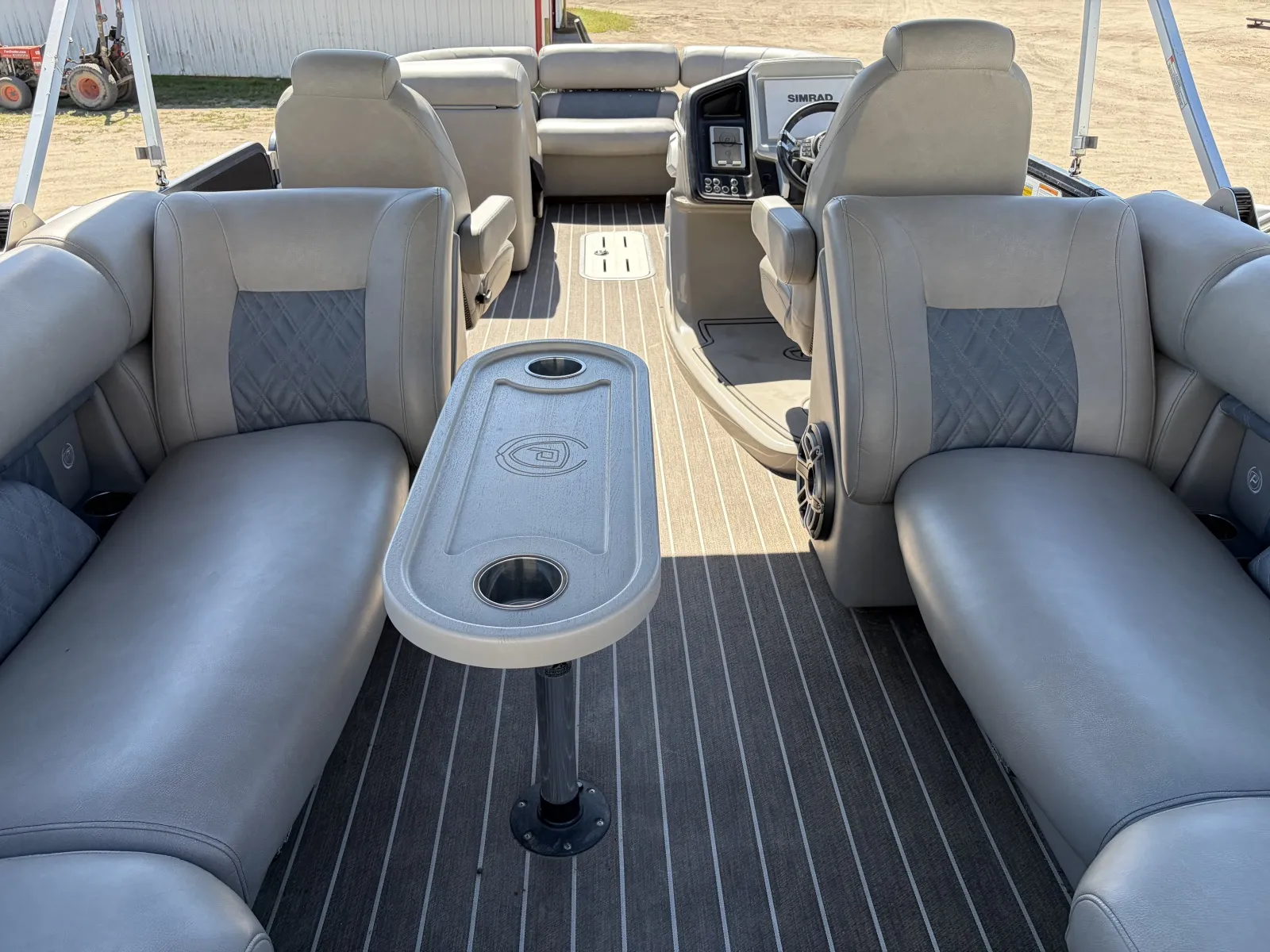 Another view of 2020 PREMIER GRAND MAJESTIC 250 RF PTX TRIPLE 300HP LEGS BUNK TRAILER for sale in Detroit Lakes, MN at McLaughlin's RV & Marine - Detroit Lakes