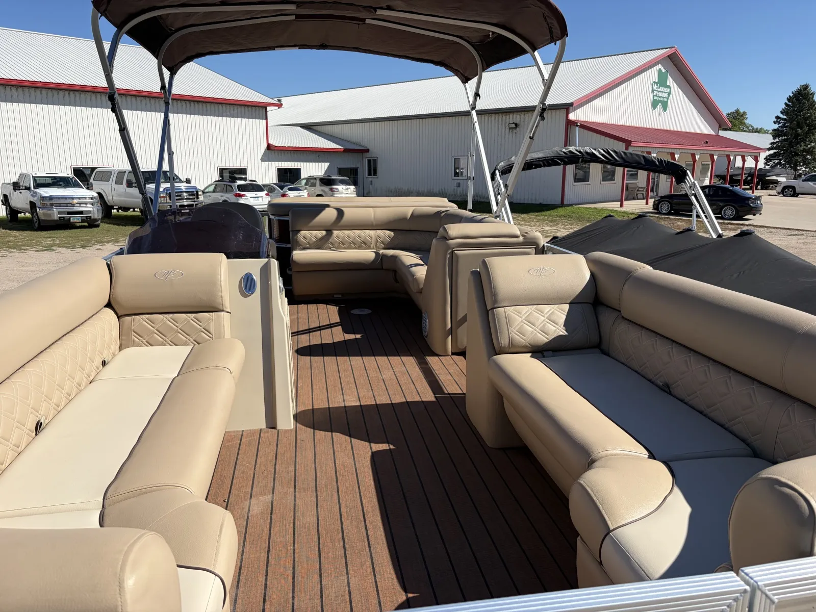 Photos of 2020 MONTEGO BAY 8522ST TRIPLE TOON 150HP BUNK TRAILER for sale in Detroit Lakes, MN at McLaughlin's RV & Marine - Detroit Lakes