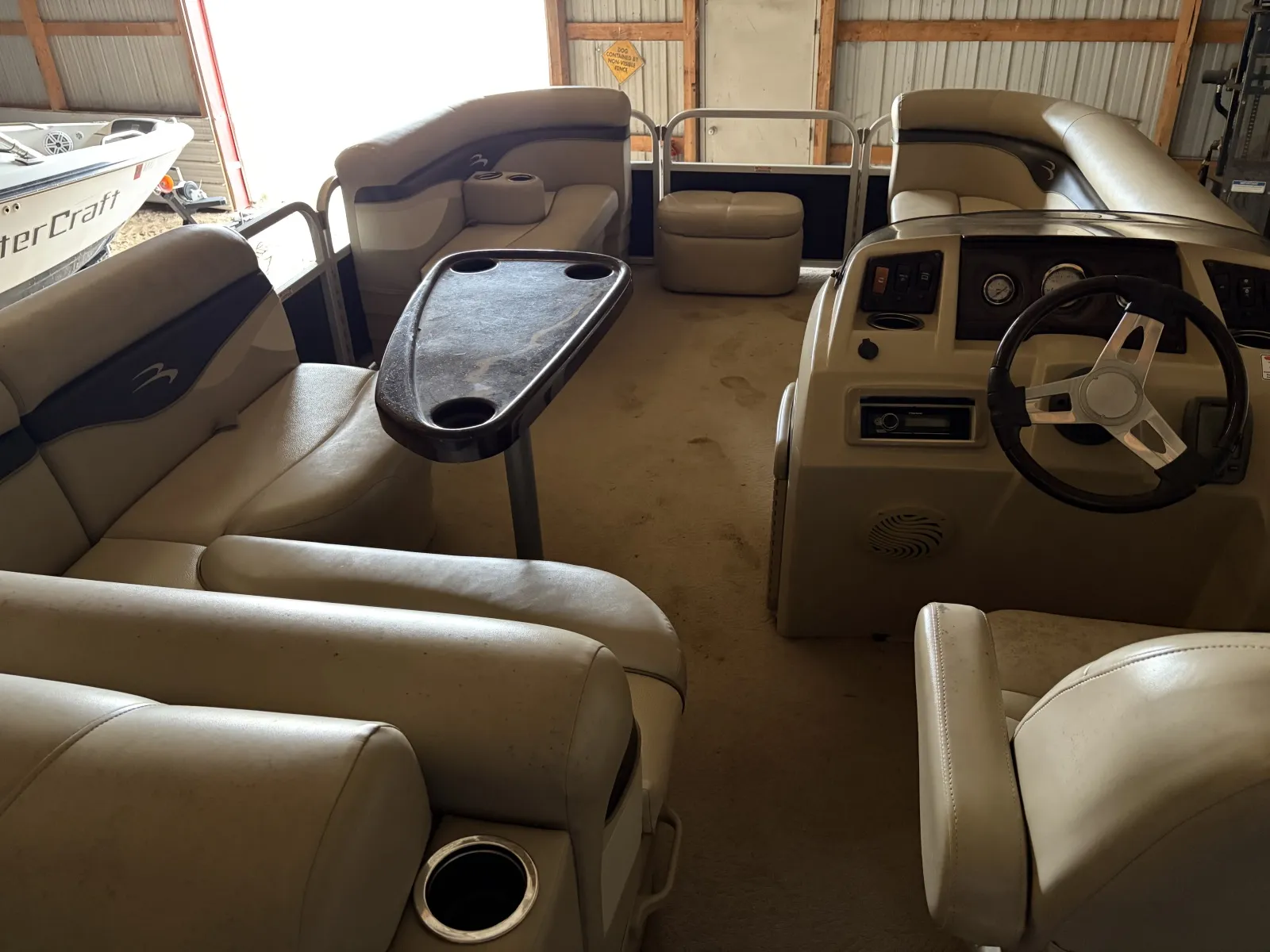 Another view of 2012 BENNINGTON 22 SSL 50HP BUNK TRAILER for sale in Detroit Lakes, MN at McLaughlin's RV & Marine - Detroit Lakes