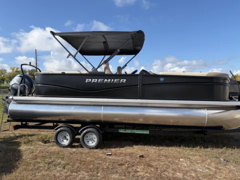 Another view of 2027 PREMIER SUNSCAPE 220 RF 115HP BUNK TRAILER for sale in Detroit Lakes, MN at McLaughlin's RV & Marine - Detroit Lakes
