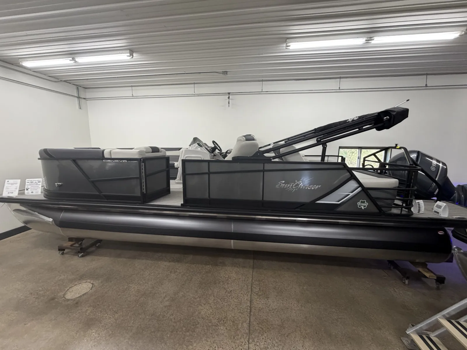 Photos of 2026 SUNCHASER GENEVA SPORT 25 SB DH TRIPLE 300HP BUNK TRAILER for sale in Brainerd, MN at McLaughlin's RV & Marine - Brainerd