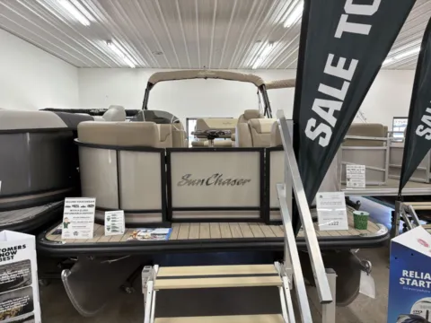 Another view of 2025 SUNCHASER GENEVA 22 SB DH 150HP LEGS BUNK TRAILER DEMO for sale in Brainerd, MN at McLaughlin's RV & Marine - Brainerd