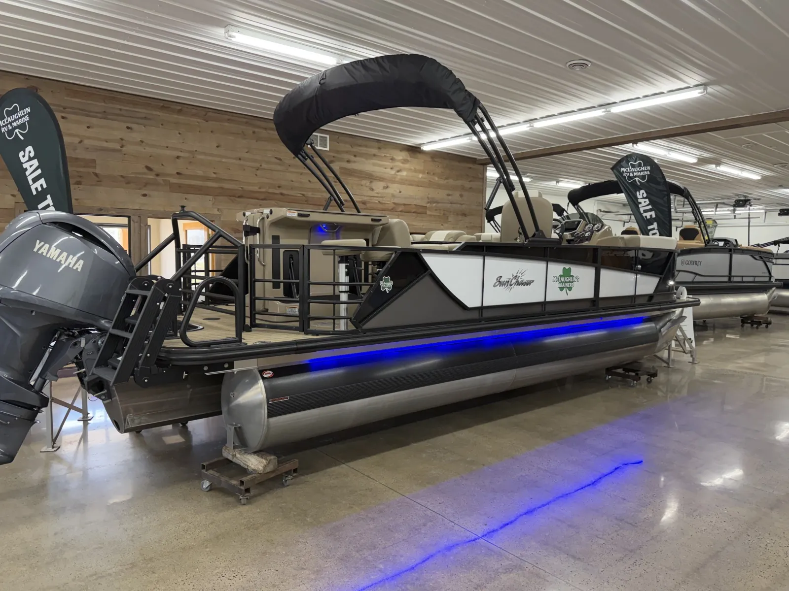 Another view of 2025 SUNCHASER ECLIPSE 23 SBX BAR TRIPLE 200HP BUNK TRAILER for sale in Brainerd, MN at McLaughlin's RV & Marine - Brainerd