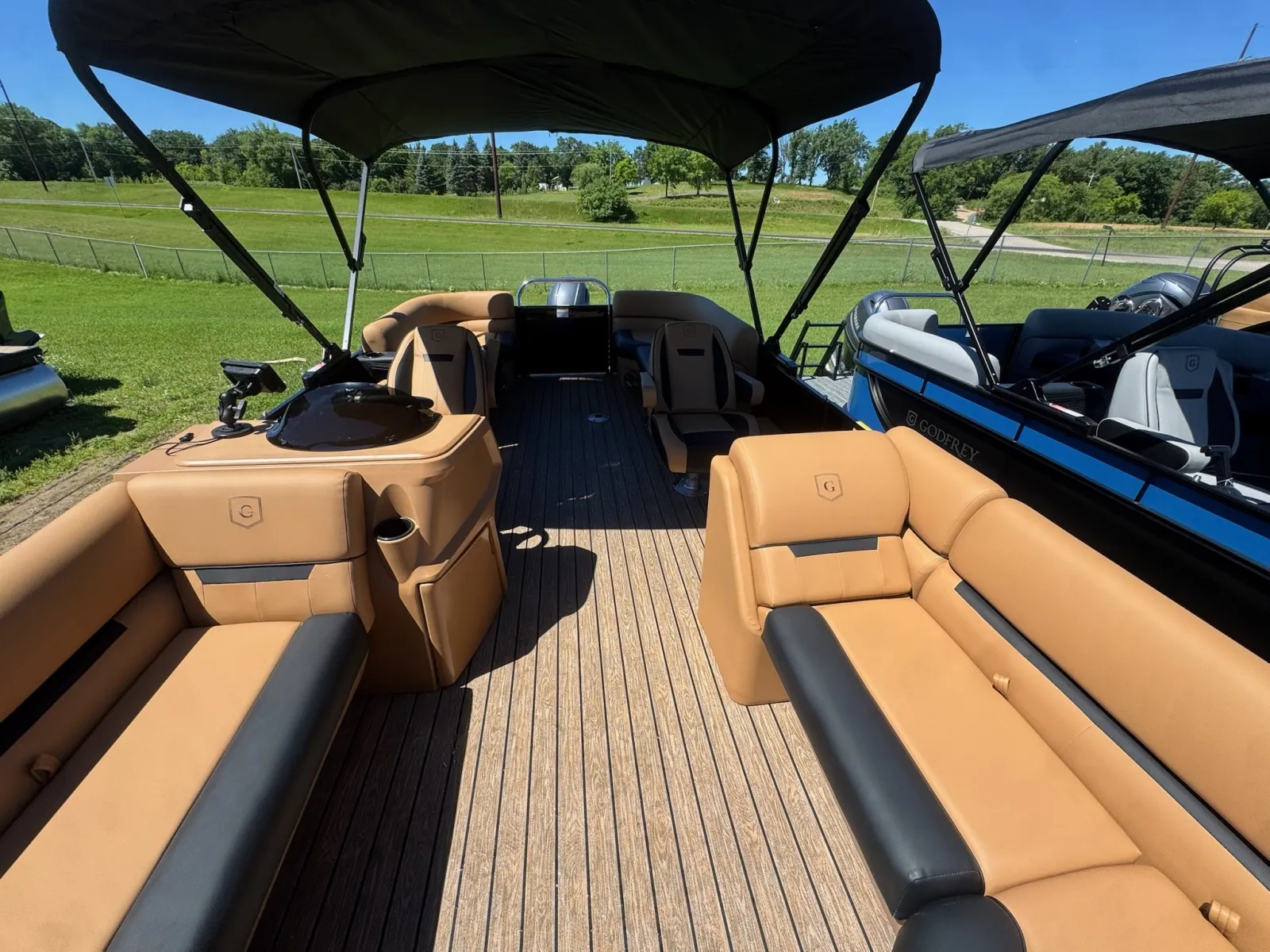 Black 2027 GODFREY XPERIENCE 2286 SBX 115HP BUNK TRAILER for sale in Brainerd, MN