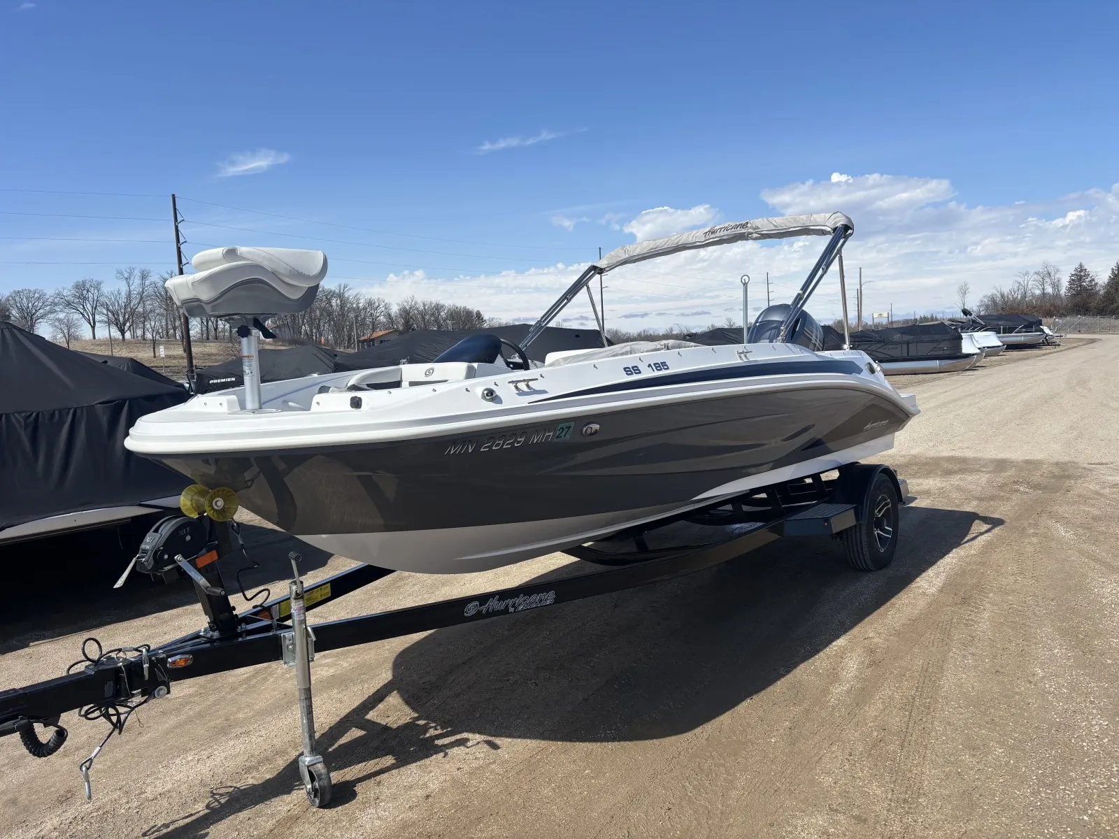 White 2022 GODFREY HURRICANE SS185 115HP for sale in Brainerd, MN