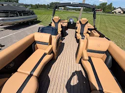 Black 2027 GODFREY MONACO 235 SBC 150HP BUNK TRAILER for sale in Brainerd, MN