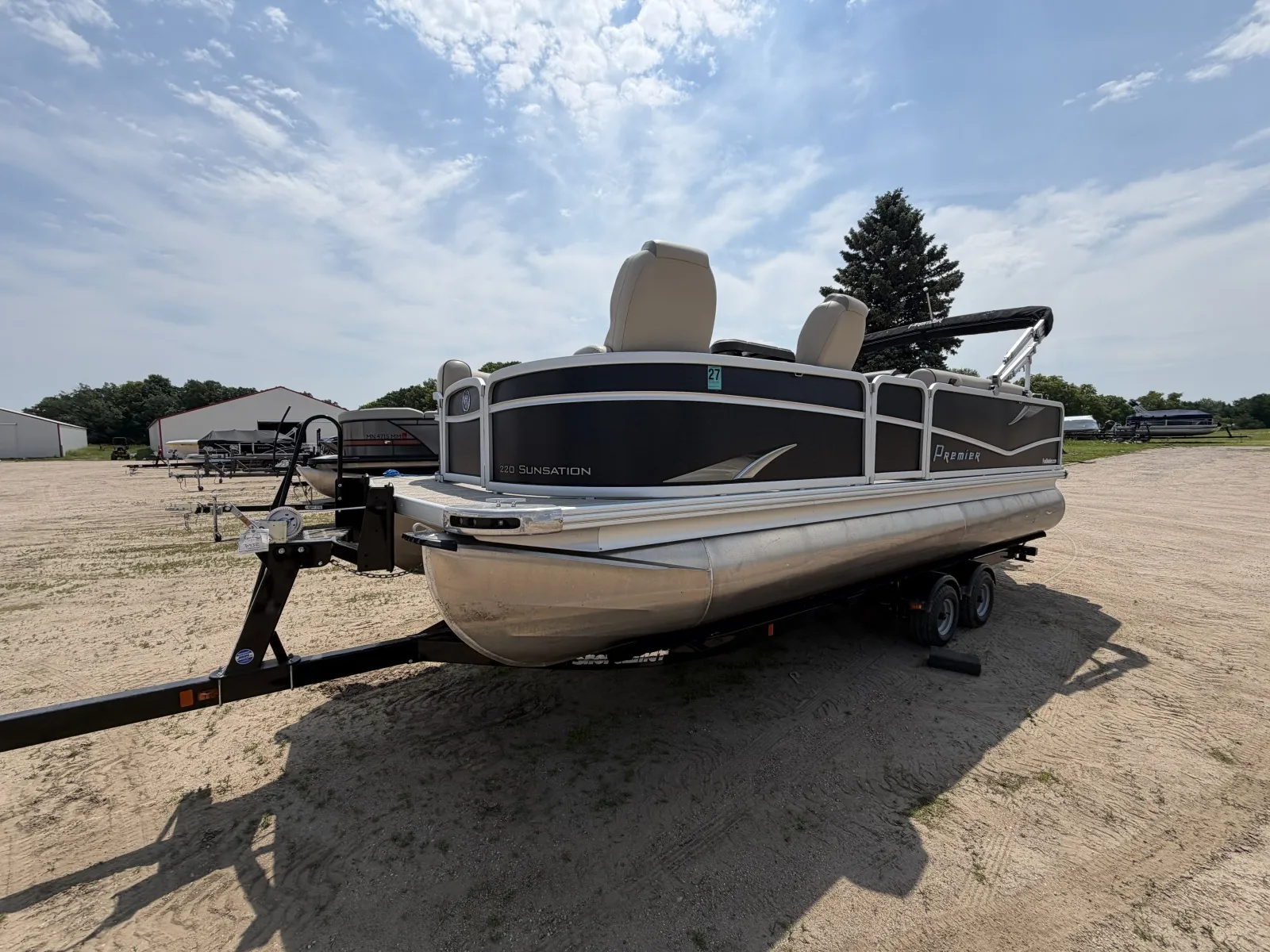 2016 PREMIER SUNSATION 220 50HP LEGS TRAILER for sale in Lake Park, MN