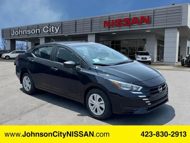 Black 2025 Nissan Versa 1.6 S for sale in Johnson City, TN