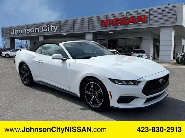 White 2024 Ford Mustang EcoBoost Premium for sale in Johnson City, TN
