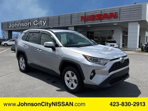 Silver 2019 Toyota RAV4 Hybrid XLE for sale in Johnson City, TN