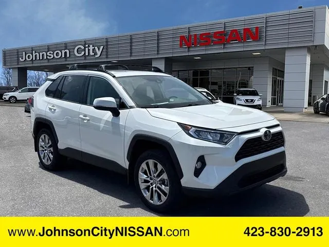 White 2021 Toyota RAV4 XLE Premium for sale in Johnson City, TN