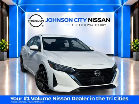 White 2025 Nissan Sentra SV for sale in Johnson City, TN