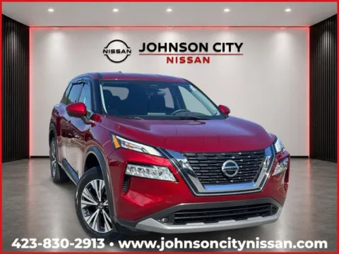 Red 2021 Nissan Rogue SV for sale in Johnson City, TN