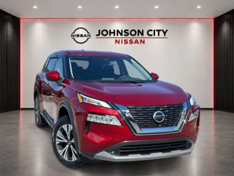 Red 2021 Nissan Rogue SV for sale in Johnson City, TN