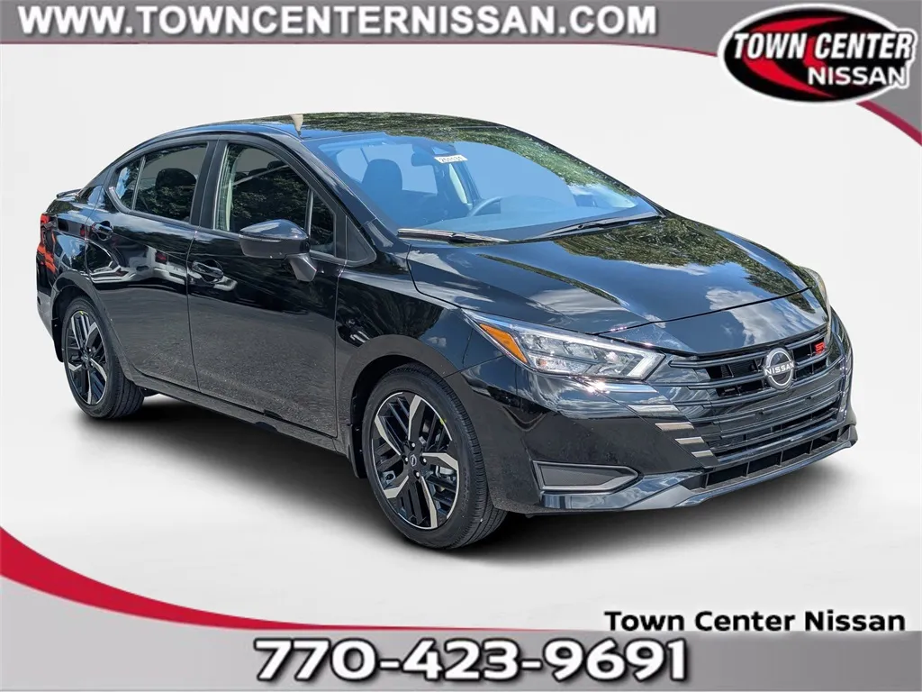 Black 2025 Nissan Versa 1.6 SR for sale in Kennesaw, GA