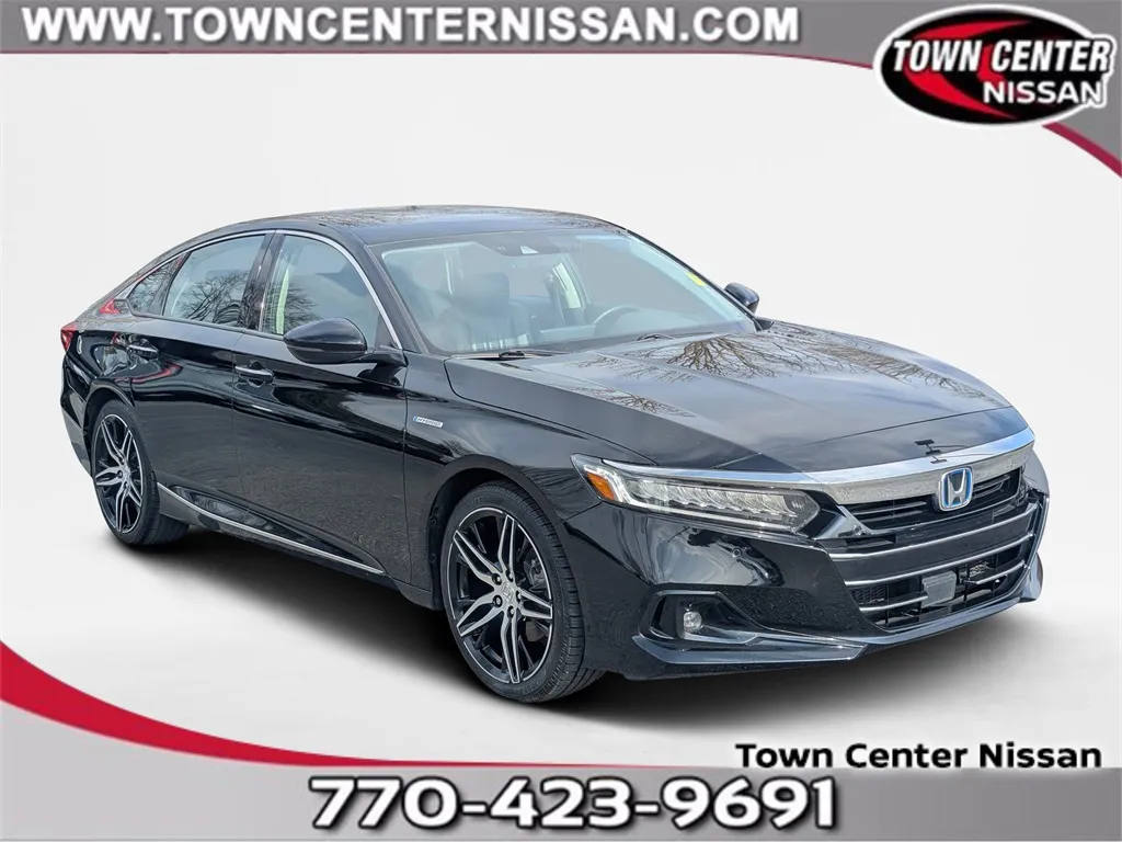 Black 2022 Honda Accord Hybrid Touring for sale in Kennesaw, GA