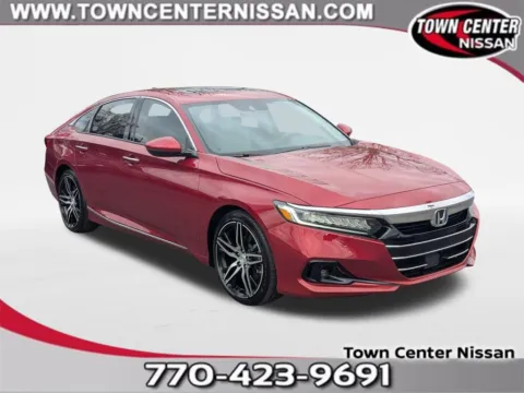Red 2021 Honda Accord Hybrid Touring for sale in Kennesaw, GA