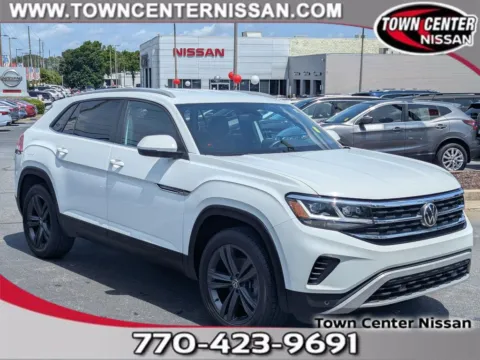 White 2020 Volkswagen Atlas Cross Sport 3.6L V6 SE w/Technology R-Line for sale in Kennesaw, GA