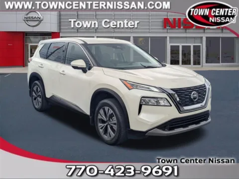 White 2021 Nissan Rogue SV for sale in Kennesaw, GA
