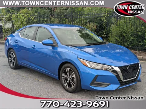 Blue 2022 Nissan Sentra SV for sale in Kennesaw, GA