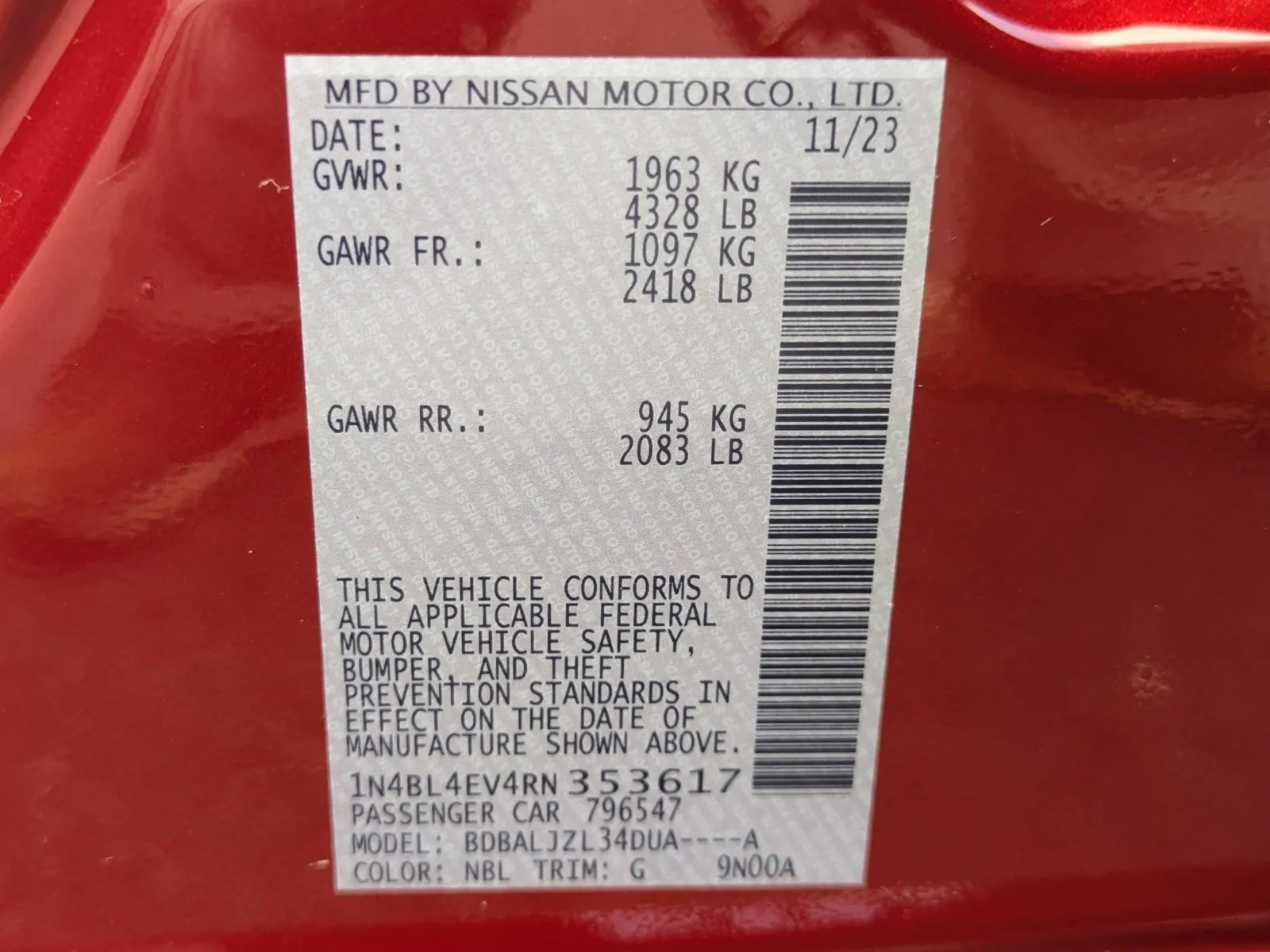 2024 Nissan Altima SL - Photo 29
