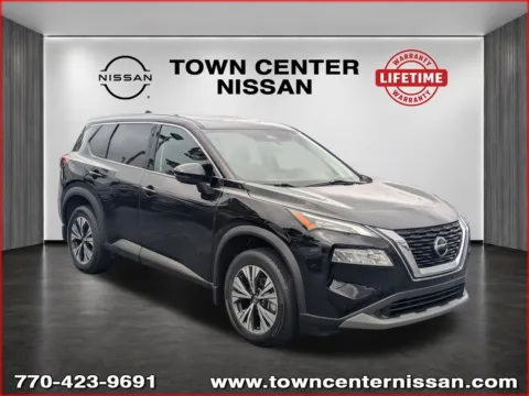 Black 2021 Nissan Rogue SV for sale in Kennesaw, GA