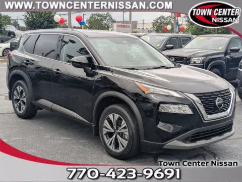 Black 2021 Nissan Rogue SV for sale in Kennesaw, GA