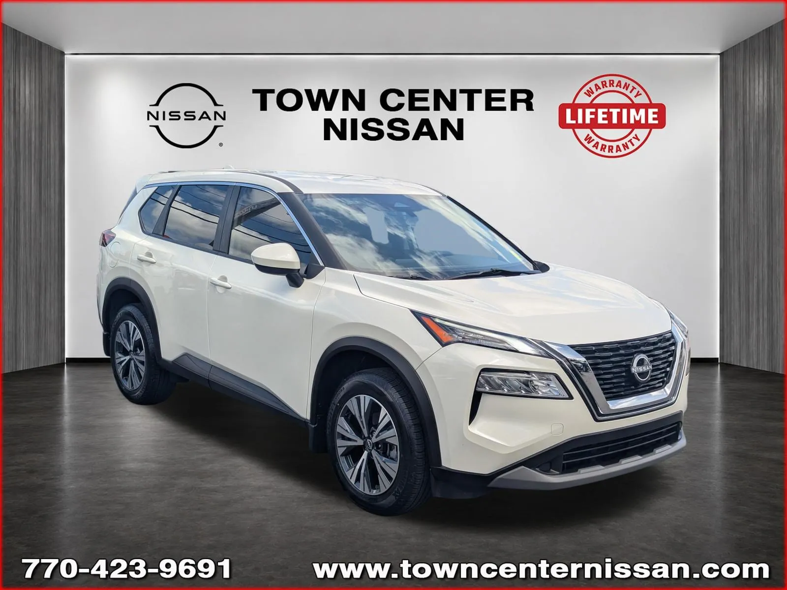 White 2023 Nissan Rogue SV for sale in Kennesaw, GA