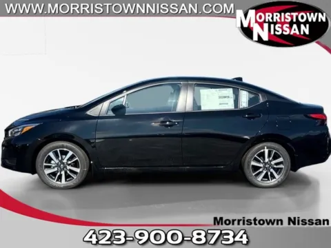 Black 2025 Nissan Versa 1.6 SV for sale in Morristown, TN
