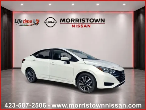 White 2025 Nissan Versa SV for sale in Morristown, TN