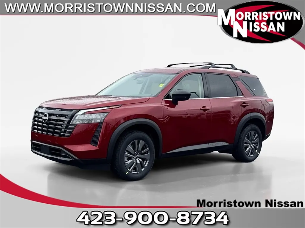 Red 2026 Nissan Pathfinder SV for sale in Morristown, TN