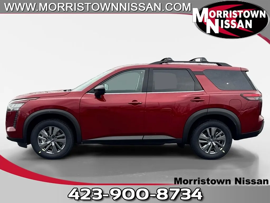 Red 2026 Nissan Pathfinder SV for sale in Morristown, TN