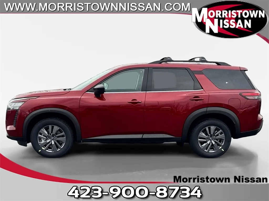 Red 2026 Nissan Pathfinder SV for sale in Morristown, TN